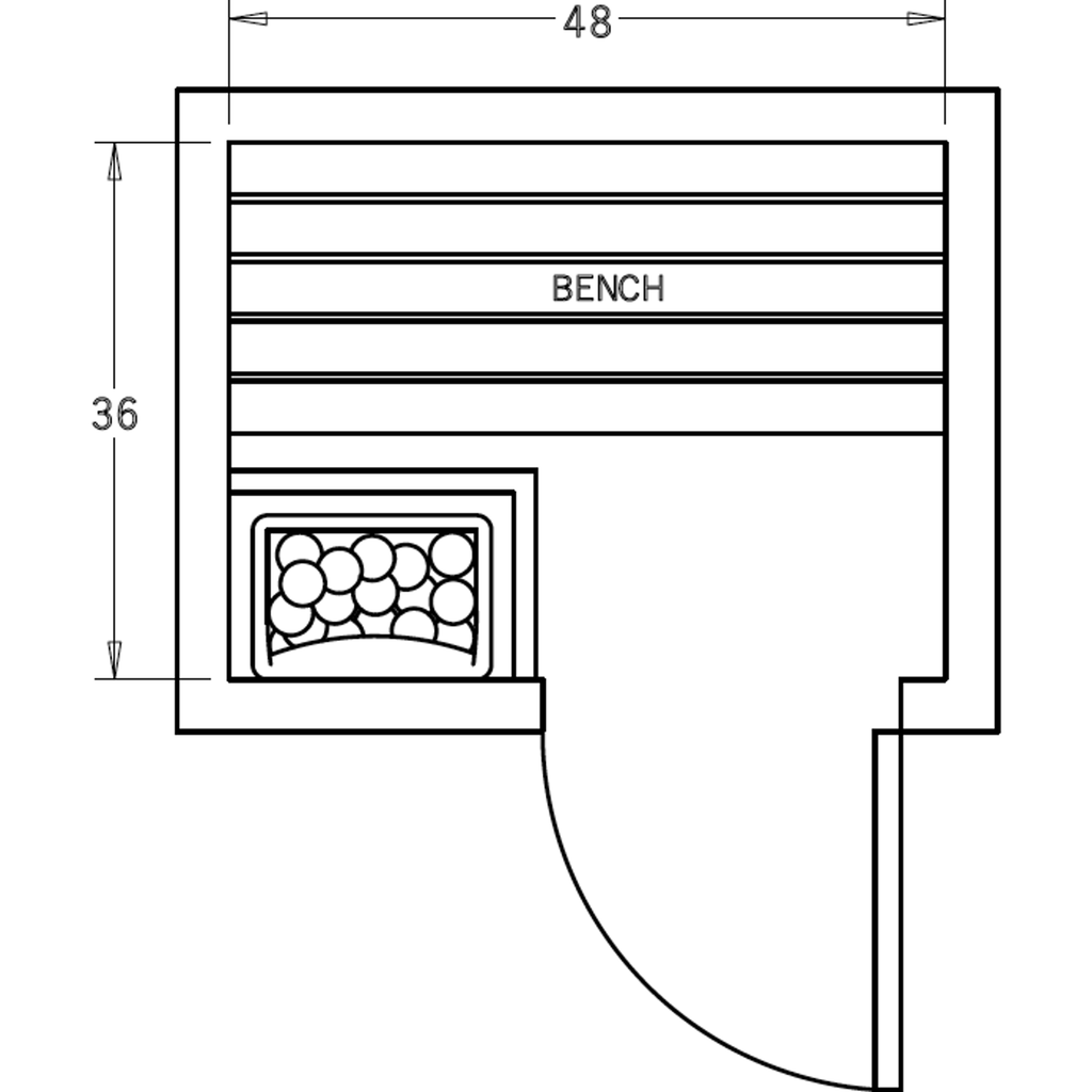 Finnish Sauna Builders 3' x 4' x 7' Pre-Cut Sauna Kit Option 1 / 7 Foot Tall / No Backrest,Option 1 / 7 Foot Tall / Backrest + $171.60,Option 1 / 8 Foot Tall + $198.66 / No Backrest,Option 1 / 8 Foot Tall + $198.66 / Backrest + $171.60 Finnish Sauna Build