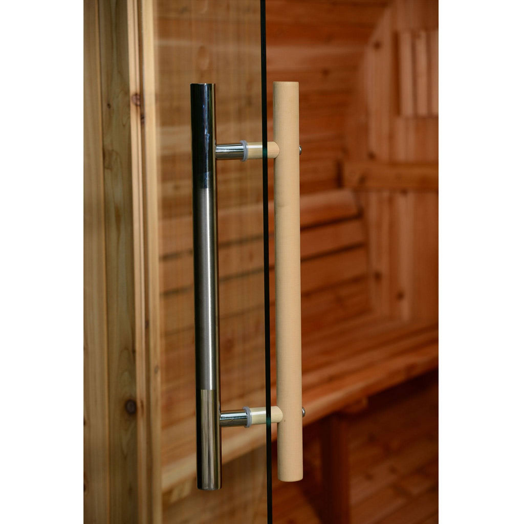 Almost Heaven Princeton 6 Person Classic Barrel Sauna Rustic Cedar,Onyx - Stained Southern Pine Almost Heaven Sauna Barrel_Detail_Door_Handle_1024x1024_2x_00124865-3389-4828-8714-d0e17b21c1d4.jpg