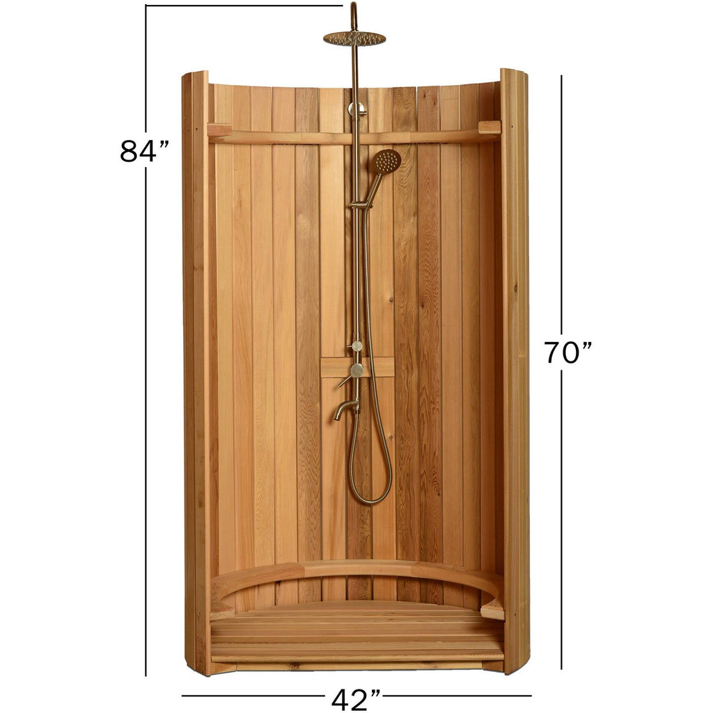 Almost Heaven Ellipse Outdoor Shower Rustic Cedar / No Floor / Nickel,Rustic Cedar / No Floor / Onyx,Rustic Cedar / Floor / Nickel,Rustic Cedar / Floor / Onyx,Clear Cedar / No Floor / Nickel,Clear Cedar / No Floor / Onyx,Clear Cedar / Floor / Nickel,Clear