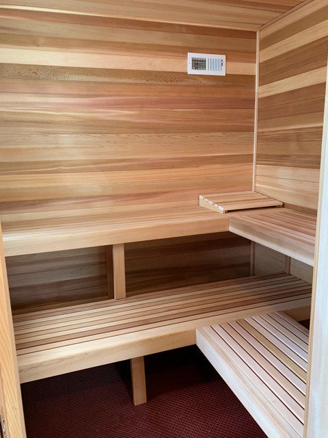 Finlandia Sauna 6' x 7' x 7' Pre-Cut Sauna Kit Standard Option / 7 Foot Tall / No Backrest,Standard Option / 7 Foot Tall / Backrest + $300.30,Standard Option / 7 Foot Tall / Backrest & Skirts + $1380.30,Standard Option / 8 Foot Tall + $368.94 / No Backres