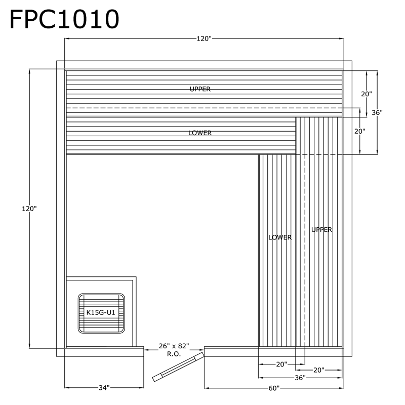 Finlandia Sauna 10' x 10' x 7' Pre-Cut Sauna Kit Standard Option / 7 Foot Tall / No Backrest,Standard Option / 7 Foot Tall / Backrest + $429.00,Standard Option / 8 Foot Tall + $567.60 / No Backrest,Standard Option / 8 Foot Tall + $567.60 / Backrest + $429