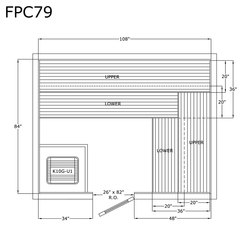 Finlandia Sauna 7' x 9' x 7' Pre-Cut Sauna Kit Standard Option / 7 Foot Tall / No Backrest,Standard Option / 7 Foot Tall / Backrest + $386.10,Standard Option / 7 Foot Tall / Backrest & Skirts +$1826.10,Standard Option / 8 Foot Tall + $454.08 / No Backrest