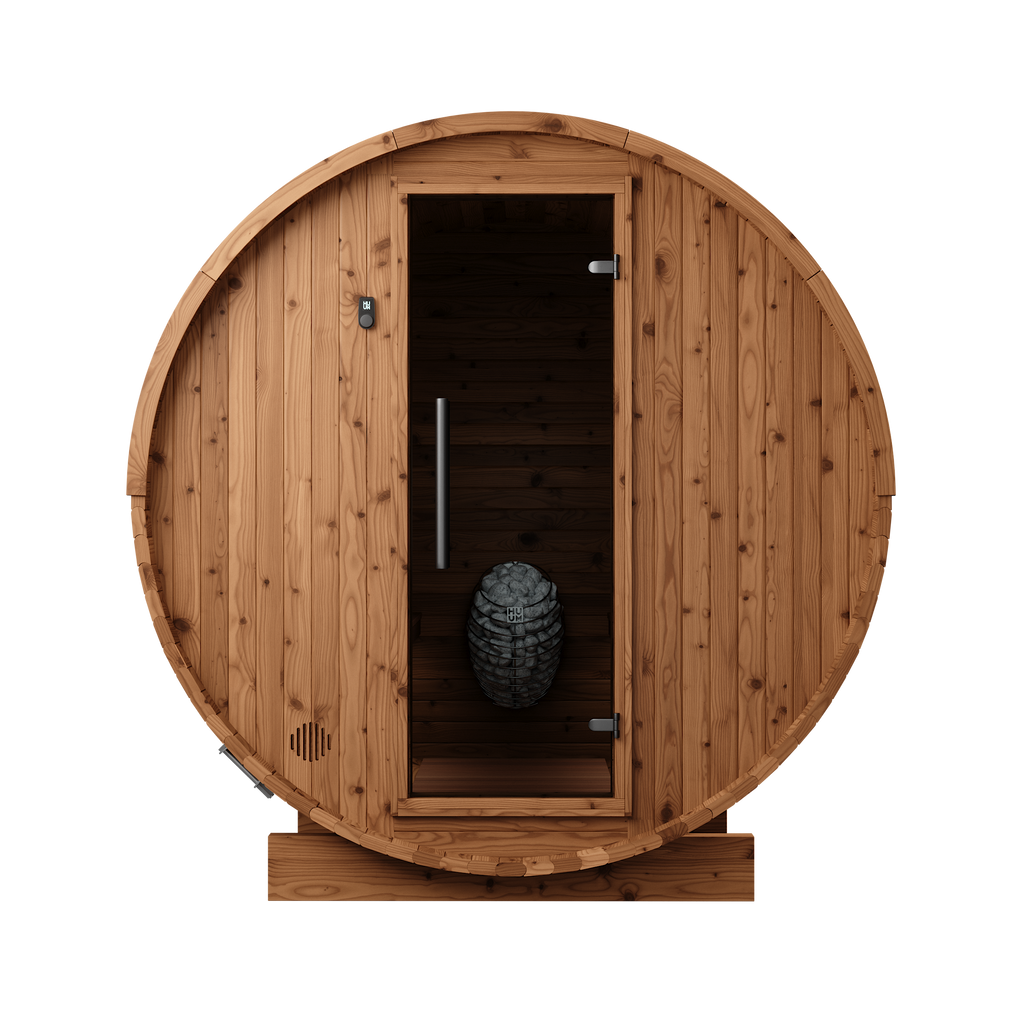 Thermory 6 Person Barrel Sauna No 63 DIY Kit Thermally Modified Spruce Thermory Front_892f1890-f99c-4373-bcff-004aa4d8f285.png