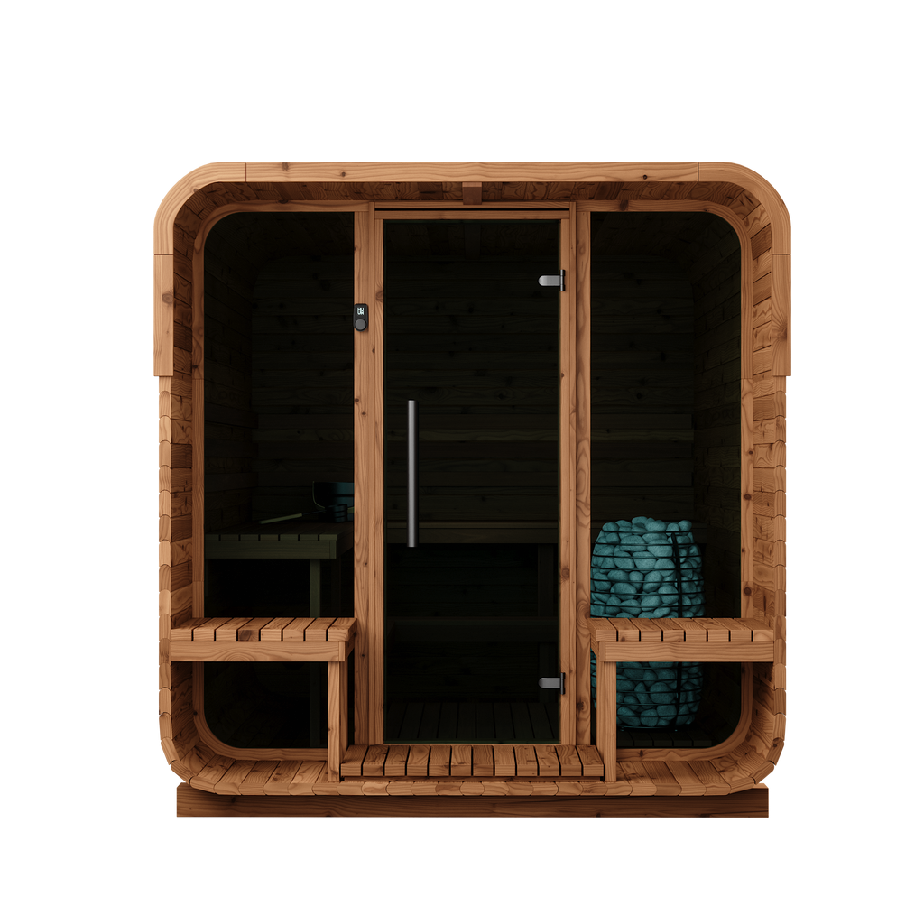 Thermory 6 Person Square Sauna No 41 DIY Kit with Terrace Thermally Modified Spruce Thermory Front_291dfded-1207-4aa2-8d31-08262e3be1c9.png