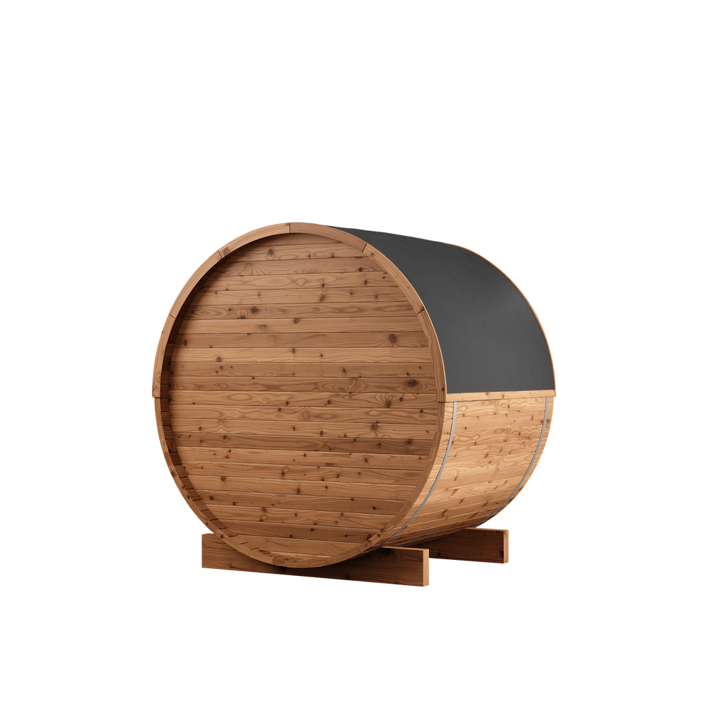 Thermory Barrel Sauna 55 DIY Kit 2 Person Sauna Builder Thermally Modified Spruce Thermory Left_pvc_dba98a71-e6e6-484b-b218-5482aa800b2f.png