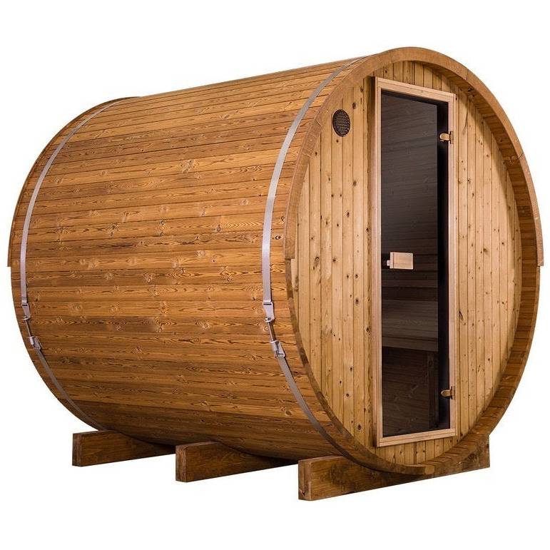 Thermory 4 Person Barrel Sauna No 52 DIY Kit with Window Thermally Modified Spruce,Thermally Modified Spruce - Ignite Thermory No_52_Barrel_Sauna_THERMORY.jpg