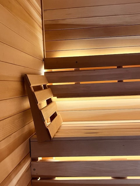 Finnish Sauna Builders 3' x 4' x 7' Pre-Cut Sauna Kit Option 1 / 7 Foot Tall / No Backrest,Option 1 / 7 Foot Tall / Backrest + $171.60,Option 1 / 8 Foot Tall + $198.66 / No Backrest,Option 1 / 8 Foot Tall + $198.66 / Backrest + $171.60,Option 2 / 7 Foot T