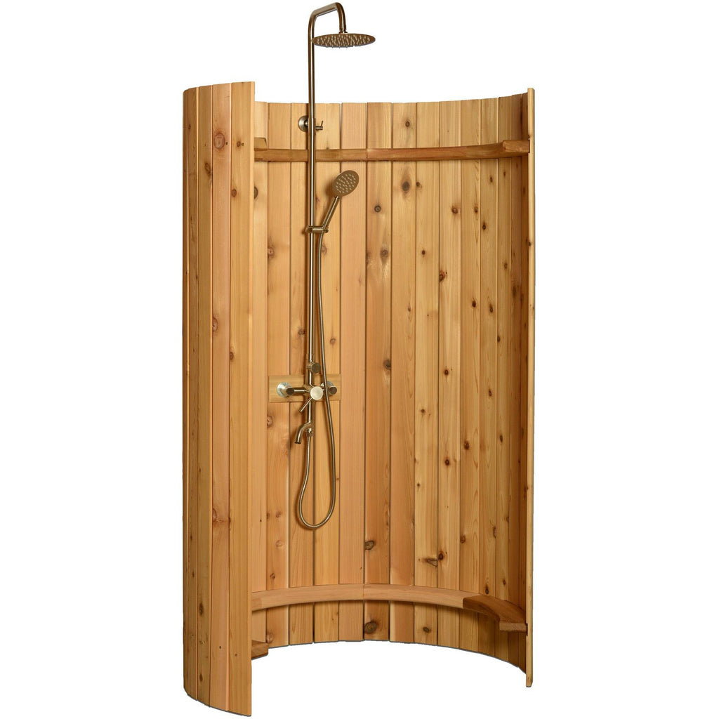 Almost Heaven Ellipse Outdoor Shower Rustic Cedar / No Floor / Nickel Almost Heaven Sauna Rustic_Ellipse_Angle_395b8f12-7c79-4ae6-b643-0dcb6a98a2ab.jpg