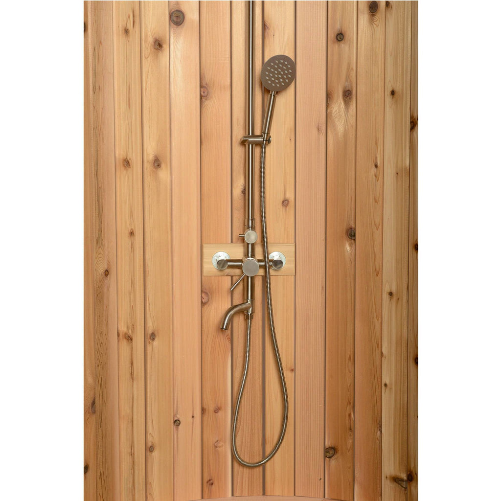 Almost Heaven Ellipse Outdoor Shower Rustic Cedar / No Floor / Nickel,Rustic Cedar / No Floor / Onyx,Rustic Cedar / Floor / Nickel,Rustic Cedar / Floor / Onyx,Clear Cedar / No Floor / Nickel,Clear Cedar / No Floor / Onyx,Clear Cedar / Floor / Nickel,Clear