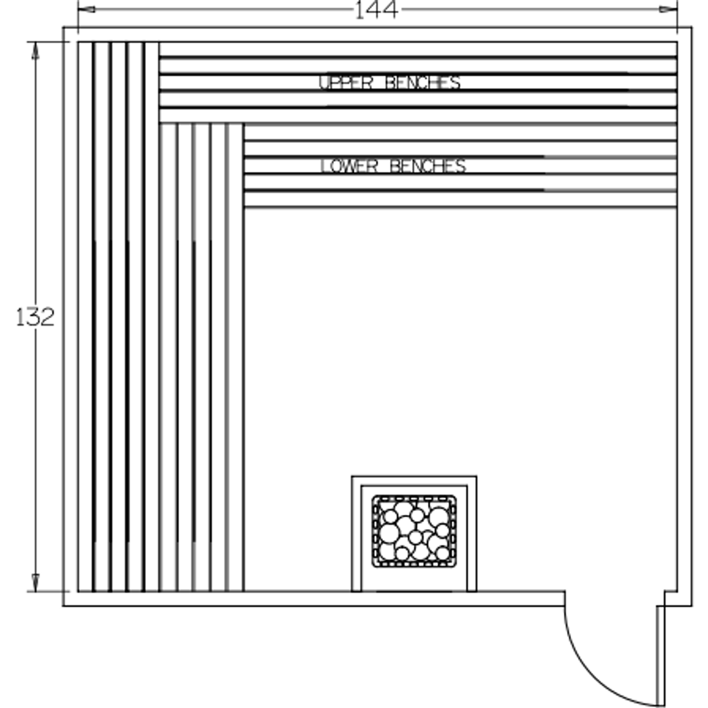 Finnish Sauna Builders 11' x 12' x 7' Pre-Cut Sauna Kit Option 1 / 7 Foot Tall / No Backrest,Option 1 / 7 Foot Tall / Backrest + $514.80,Option 1 / 8 Foot Tall + $652.74 / No Backrest,Option 1 / 8 Foot Tall + $652.74 / Backrest + $514.80 Finnish Sauna Bui