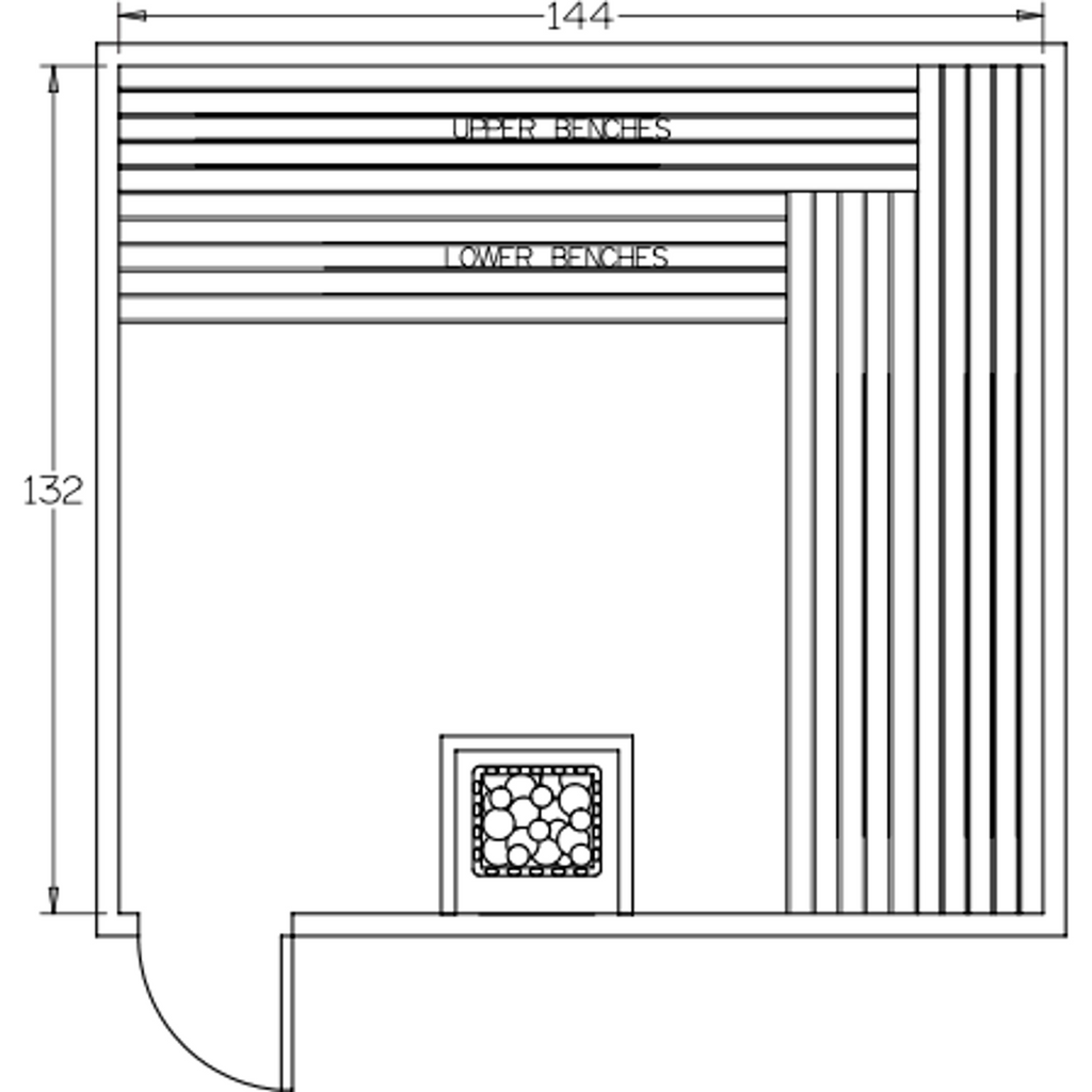 Finnish Sauna Builders 11' x 12' x 7' Pre-Cut Sauna Kit Option 5 / 7 Foot Tall / No Backrest,Option 5 / 7 Foot Tall / Backrest + $514.80,Option 5 / 8 Foot Tall + $652.74 / No Backrest,Option 5 / 8 Foot Tall + $652.74 / Backrest + $514.80 Finnish Sauna Bui