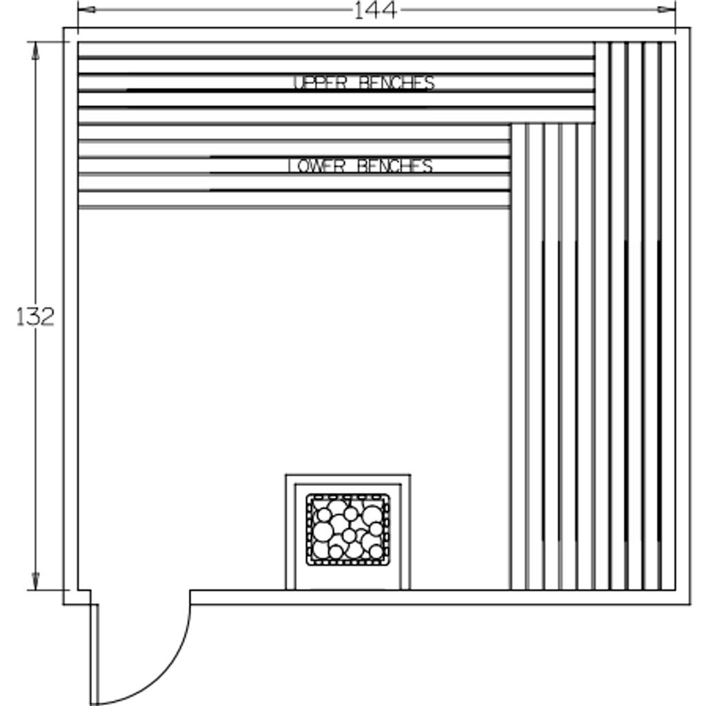 Finnish Sauna Builders 11' x 12' x 7' Pre-Cut Sauna Kit Option 6 / 7 Foot Tall / No Backrest,Option 6 / 7 Foot Tall / Backrest + $514.80,Option 6 / 8 Foot Tall + $652.74 / No Backrest,Option 6 / 8 Foot Tall + $652.74 / Backrest + $514.80 Finnish Sauna Bui