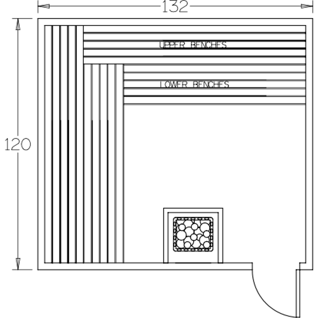 Finnish Sauna Builders 10' x 11' x 7' Pre-Built Indoor Sauna Kit Clear Cedar / Option 1 Finnish Sauna Builders ScreenShot2022-10-05at4.46.35PM.png