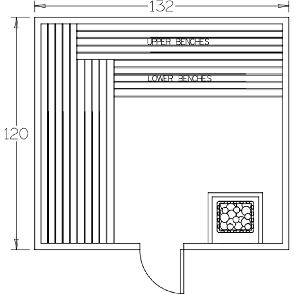 Finnish Sauna Builders 10' x 11' x 7' Pre-Built Indoor Sauna Kit Clear Cedar / Option 3 Finnish Sauna Builders ScreenShot2022-10-05at4.46.46PM.png