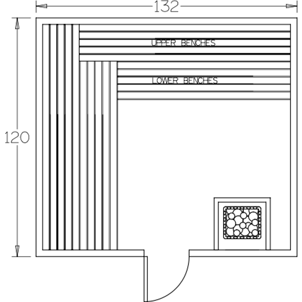 Finnish Sauna Builders 10' x 11' x 7' Pre-Built Indoor Sauna Kit Clear Cedar / Option 4 Finnish Sauna Builders ScreenShot2022-10-05at4.46.52PM.png