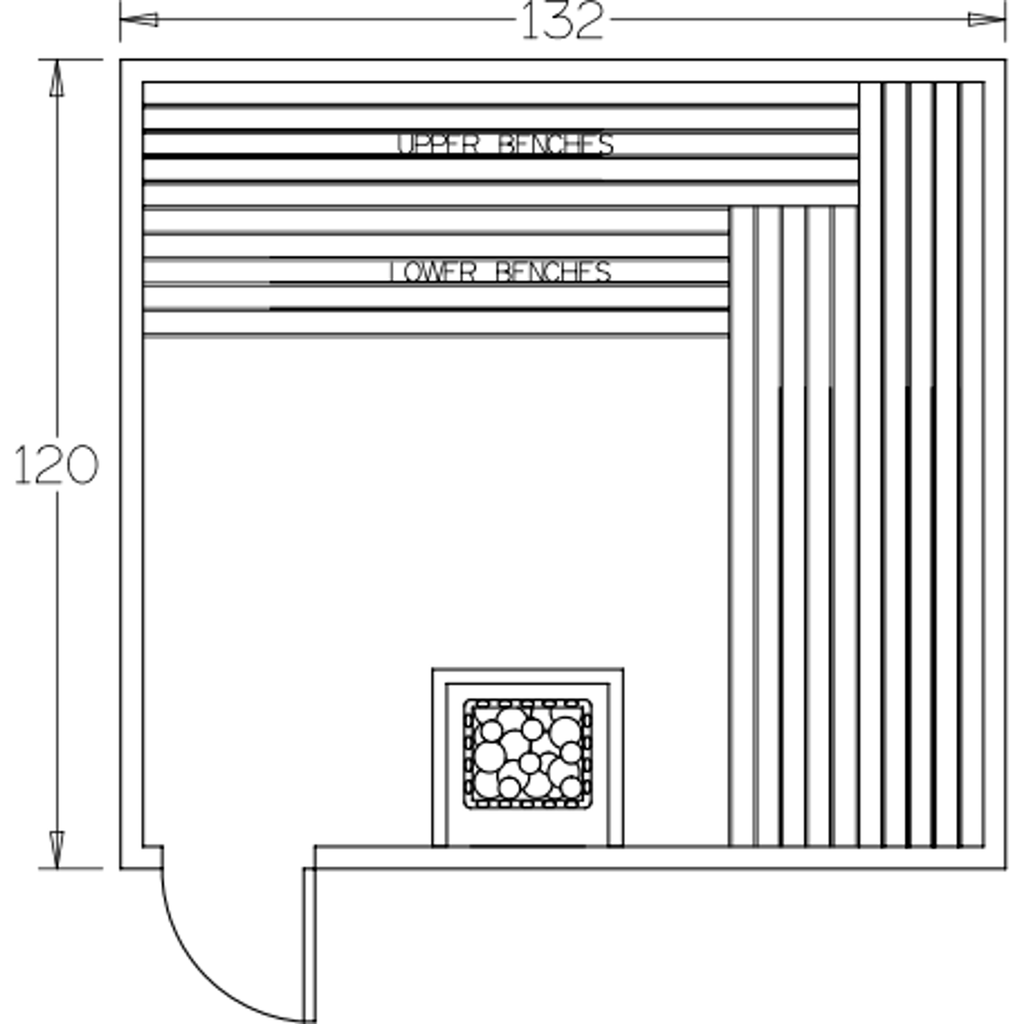 Finnish Sauna Builders 10' x 11' x 7' Pre-Built Indoor Sauna Kit Clear Cedar / Option 5 Finnish Sauna Builders ScreenShot2022-10-05at4.46.58PM.png