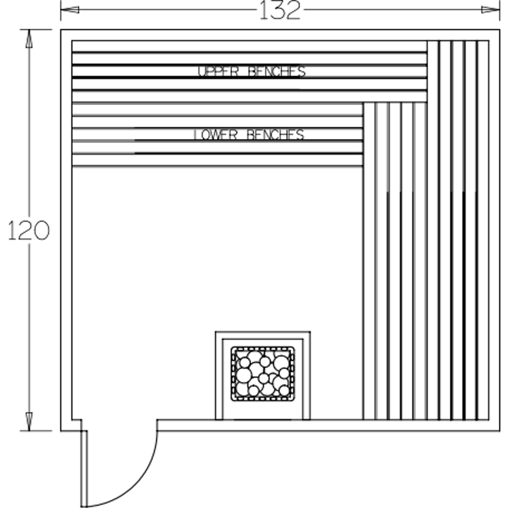 Finnish Sauna Builders 10' x 11' x 7' Pre-Built Indoor Sauna Kit Clear Cedar / Option 6 Finnish Sauna Builders ScreenShot2022-10-05at4.47.06PM.png