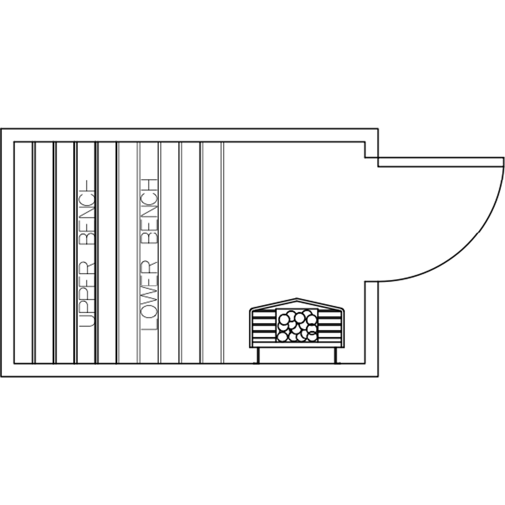 Finnish Sauna Builders 4' x 6' x 7' Pre-Built Outdoor Sauna Kit with Cedar Panelized Roof Option 1 / Without Floor,Option 1 / With Floor Finnish Sauna Builders ScreenShot2022-10-07at10.22.26AM.png