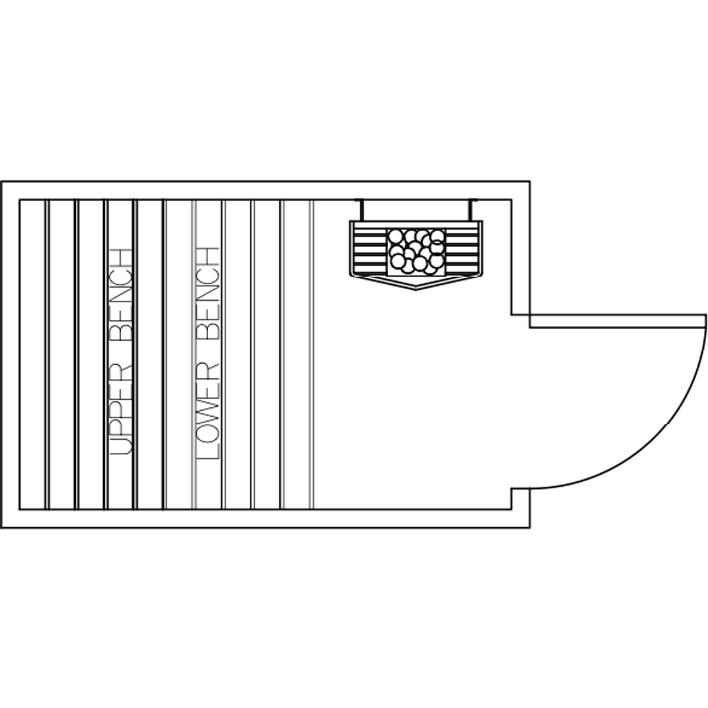 Finnish Sauna Builders 4' x 6' x 7' Pre-Built Outdoor Sauna Kit with Cedar Panelized Roof Option 3 / Without Floor,Option 3 / With Floor Finnish Sauna Builders ScreenShot2022-10-07at10.22.40AM.png