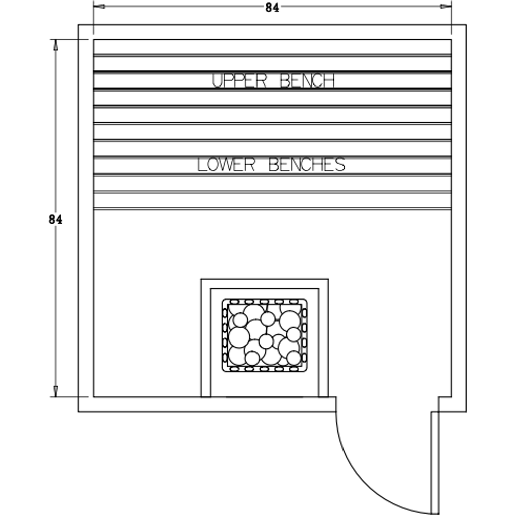 Finnish Sauna Builders 7' x 7' x 7' Pre-Cut Sauna Kit Option 1 / 7 Foot Tall / No Backrest,Option 1 / 7 Foot Tall / Backrest + $300.30,Option 1 / 8 Foot Tall + $397.32 / No Backrest,Option 1 / 8 Foot Tall + $397.32 / Backrest + $300.30 Finnish Sauna Build