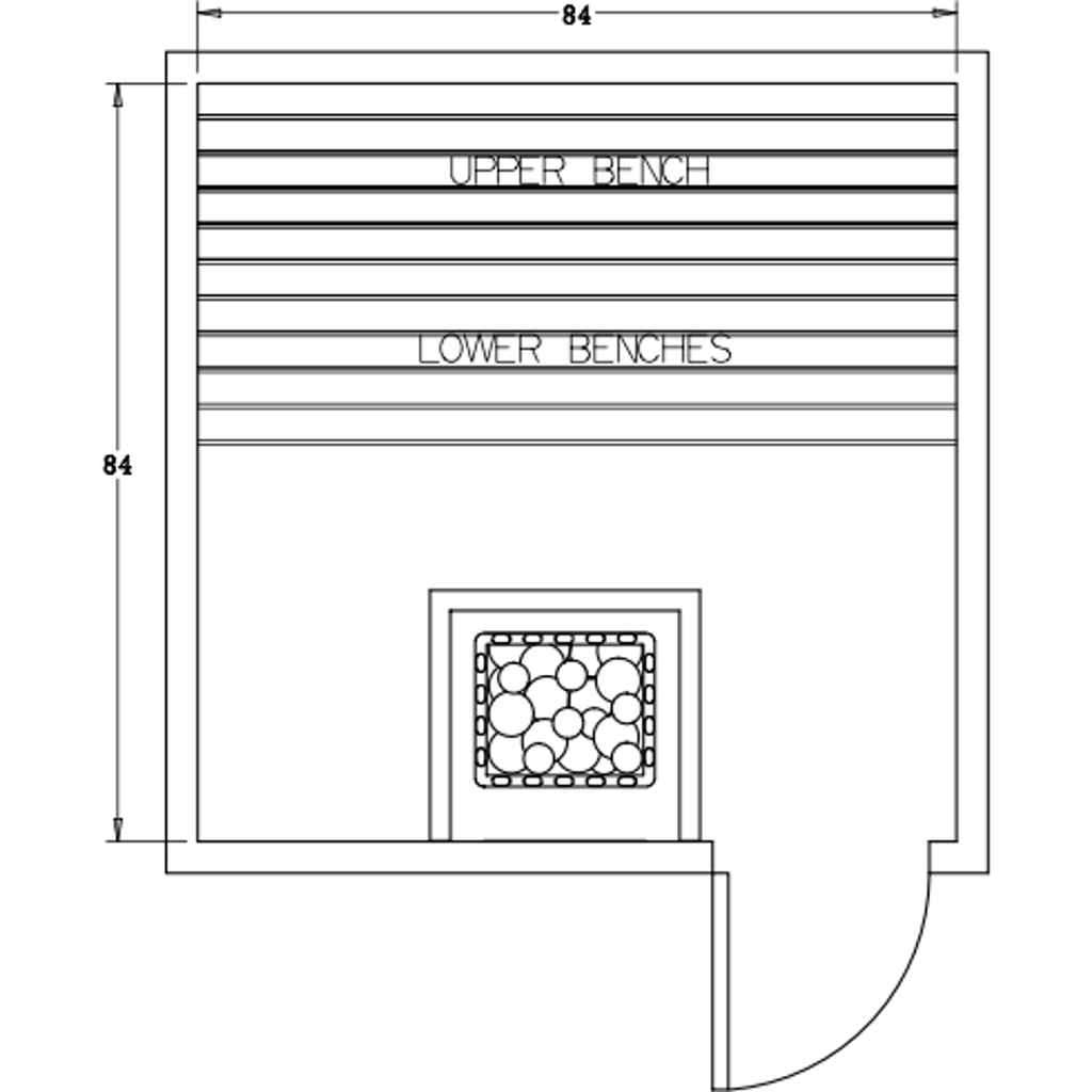 Finnish Sauna Builders 7' x 7' x 7' Pre-Cut Sauna Kit Option 2 / 7 Foot Tall / No Backrest,Option 2 / 7 Foot Tall / Backrest + $300.30,Option 2 / 8 Foot Tall + $397.32 / No Backrest,Option 2 / 8 Foot Tall + $397.32 / Backrest + $300.30 Finnish Sauna Build