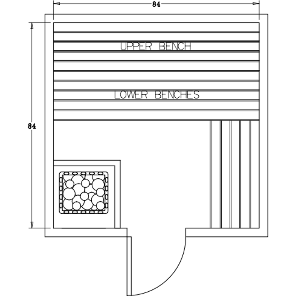 Finnish Sauna Builders 7' x 7' x 7' Pre-Cut Sauna Kit Option 4 / 7 Foot Tall / No Backrest,Option 4 / 7 Foot Tall / Backrest + $300.30,Option 4 / 8 Foot Tall + $397.32 / No Backrest,Option 4 / 8 Foot Tall + $397.32 / Backrest + $300.30 Finnish Sauna Build