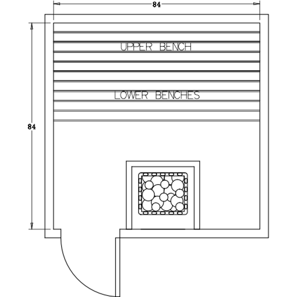 Finnish Sauna Builders 7' x 7' x 7' Pre-Cut Sauna Kit Option 5 / 7 Foot Tall / No Backrest,Option 5 / 7 Foot Tall / Backrest + $300.30,Option 5 / 8 Foot Tall + $397.32 / No Backrest,Option 5 / 8 Foot Tall + $397.32 / Backrest + $300.30 Finnish Sauna Build