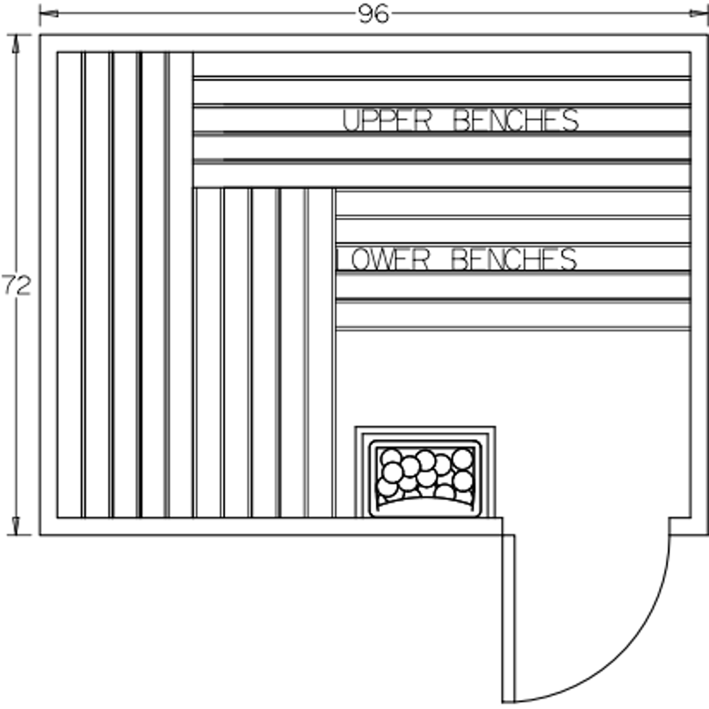 Finnish Sauna Builders 6' x 8' x 7' Pre-Built Outdoor Sauna Kit with A-Frame Cedar Shake Roof Option 2 / Without Floor,Option 2 / With Floor Finnish Sauna Builders ScreenShot2022-10-11at2.30.07PM.png