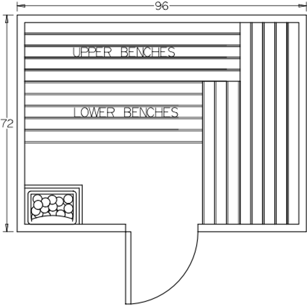 Finnish Sauna Builders 6' x 8' x 7' Pre-Built Outdoor Sauna Kit with A-Frame Cedar Shake Roof Option 4 / Without Floor,Option 4 / With Floor Finnish Sauna Builders ScreenShot2022-10-11at2.30.19PM.png