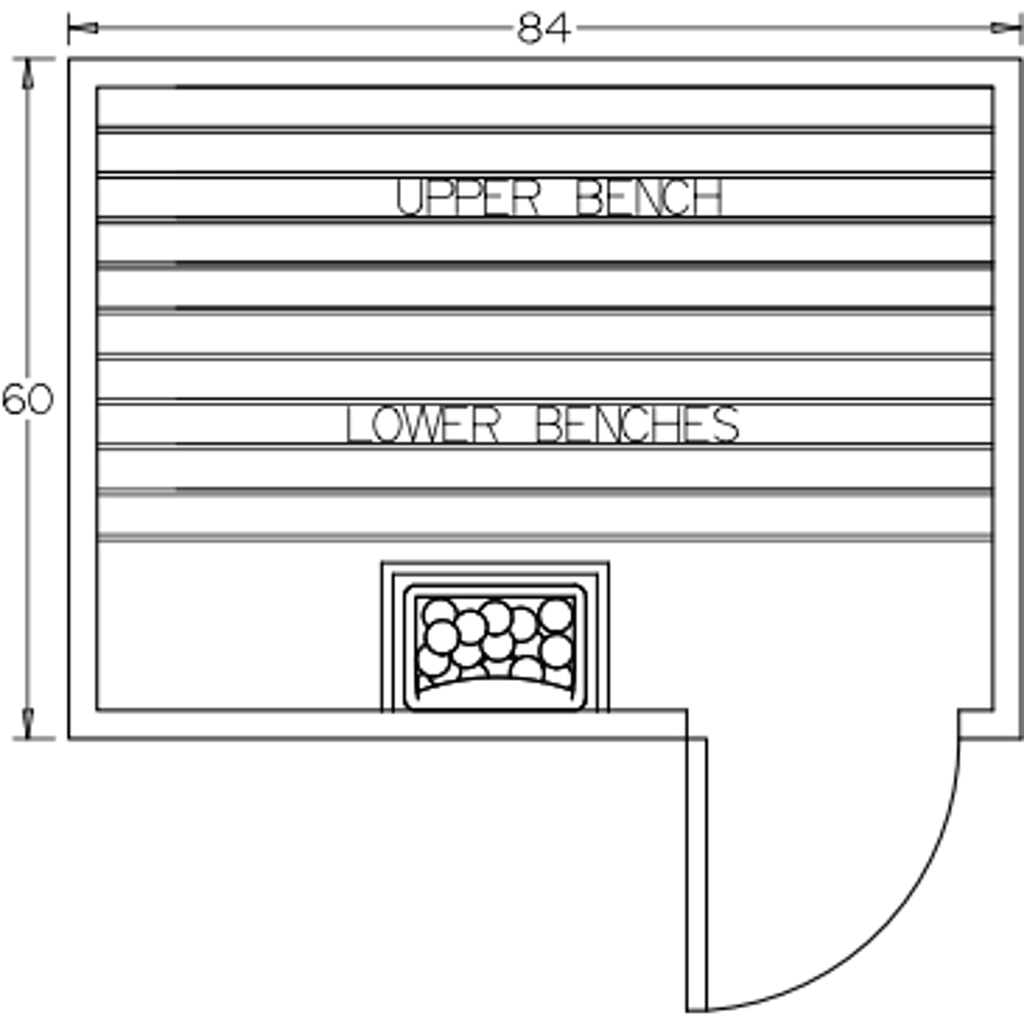 Finnish Sauna Builders 5' x 7' x 7' Pre-Built Outdoor Sauna Kit with A-Frame Cedar Shake Roof Option 6 / Without Floor,Option 6 / With Floor Finnish Sauna Builders ScreenShot2022-10-11at3.24.31PM.png