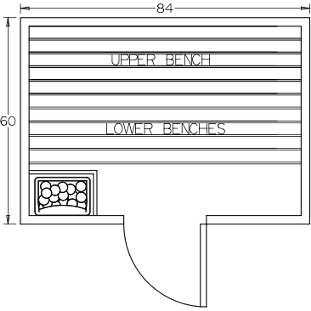 Finnish Sauna Builders 5' x 7' x 7' Pre-Built Outdoor Sauna Kit with A-Frame Cedar Shake Roof Option 7 / Without Floor,Option 7 / With Floor Finnish Sauna Builders ScreenShot2022-10-11at3.24.39PM.png