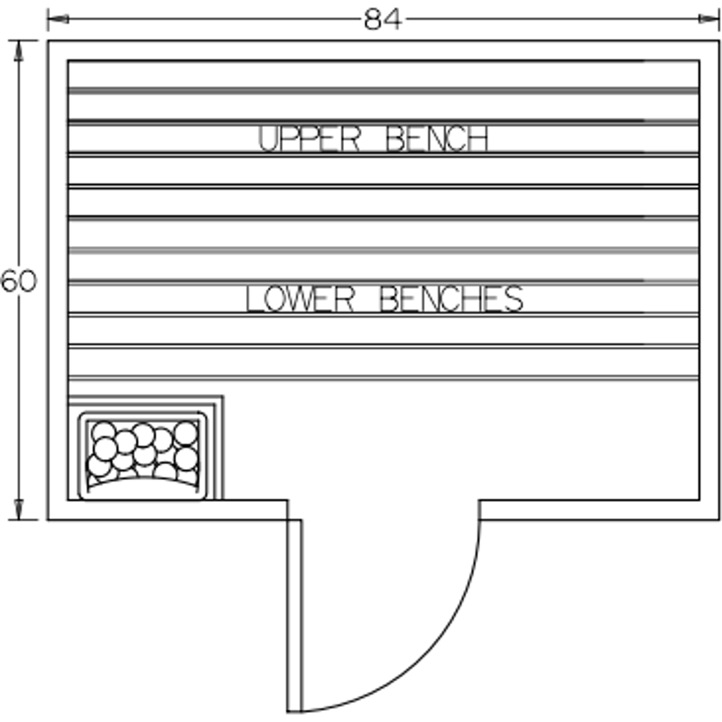 Finnish Sauna Builders 5' x 7' x 7' Pre-Built Outdoor Sauna Kit with A-Frame Cedar Shake Roof Option 8 / Without Floor,Option 8 / With Floor Finnish Sauna Builders ScreenShot2022-10-11at3.24.46PM.png