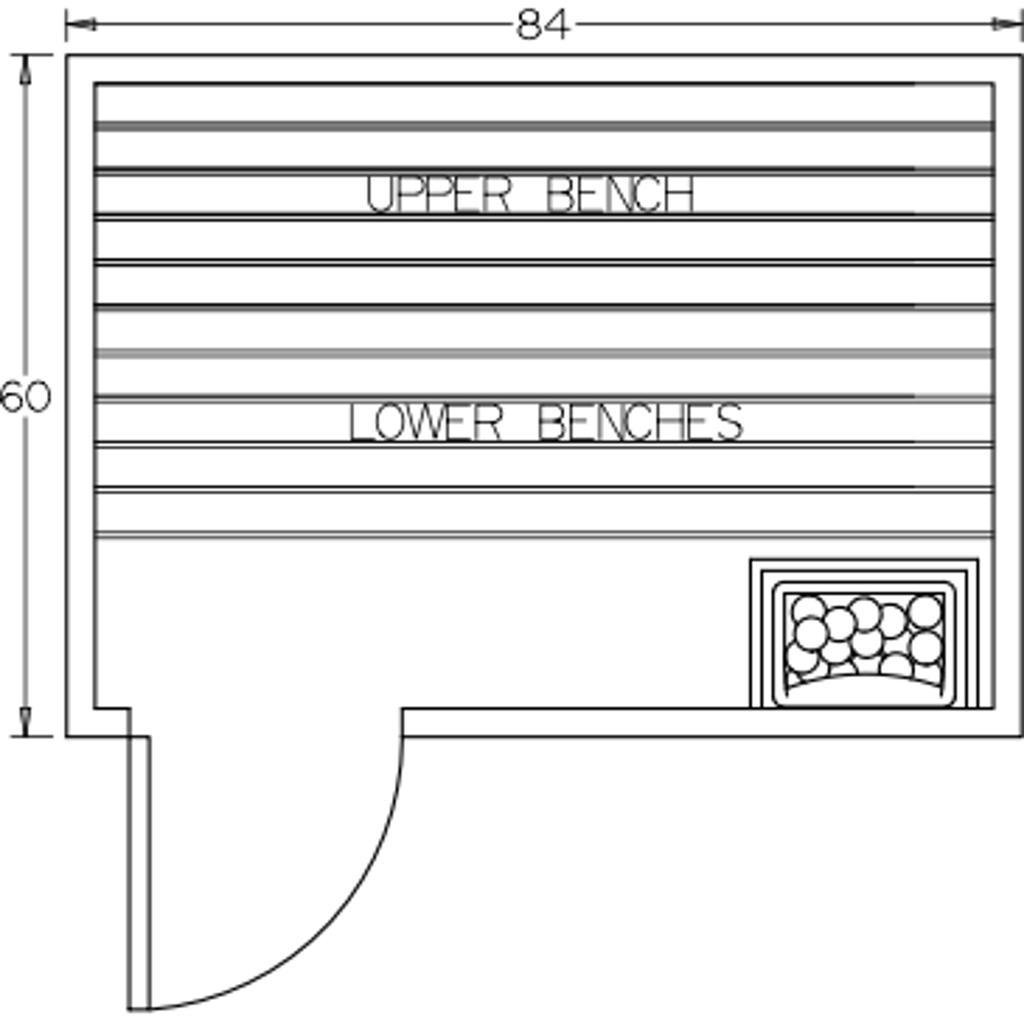 Finnish Sauna Builders 5' x 7' x 7' Pre-Built Outdoor Sauna Kit with A-Frame Cedar Shake Roof Option 10 / Without Floor,Option 10 / With Floor Finnish Sauna Builders ScreenShot2022-10-11at3.24.57PM.png