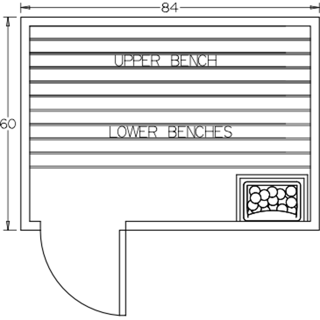 Finnish Sauna Builders 5' x 7' x 7' Pre-Built Outdoor Sauna Kit with Cedar Panelized Roof Option 9 / Without Floor,Option 9 / With Floor Finnish Sauna Builders ScreenShot2022-10-11at3.49.07PM.png