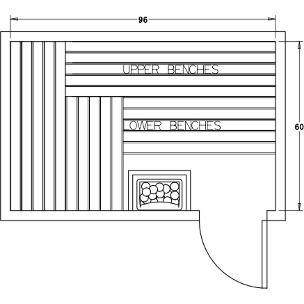 Finnish Sauna Builders 5' x 8' x 7' Pre-Cut Sauna Kit Option 1 / 7 Foot Tall / No Backrest,Option 1 / 7 Foot Tall / Backrest - $343.20,Option 1 / 8 Foot Tall + $368.94 / No Backrest,Option 1 / 8 Foot Tall + $368.94 / Backrest - $343.20 Finnish Sauna Build