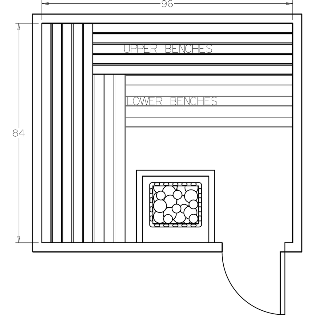 Finnish Sauna Builders 7' x 8' x 7' Pre-Cut Sauna Kit Option 1 / 7 Foot Tall / No Backrest,Option 1 / 7 Foot Tall / Backrest + $343.20,Option 1 / 8 Foot Tall + $425.70 / No Backrest,Option 1 / 8 Foot Tall + $425.70 / Backrest + $343.20 Finnish Sauna Build