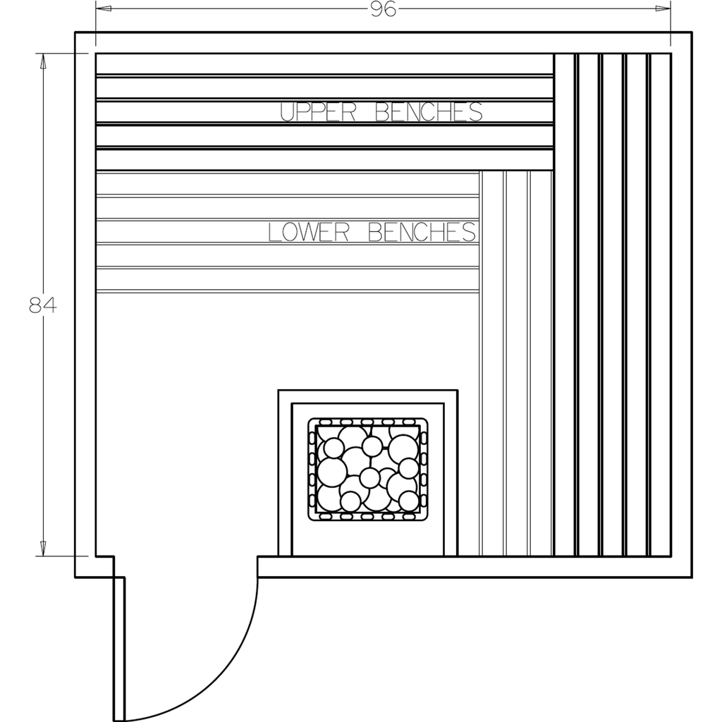 Finnish Sauna Builders 7' x 8' x 7' Pre-Cut Sauna Kit Option 6 / 7 Foot Tall / No Backrest,Option 6 / 7 Foot Tall / Backrest + $343.20,Option 6 / 8 Foot Tall + $425.70 / No Backrest,Option 6 / 8 Foot Tall + $425.70 / Backrest + $343.20 Finnish Sauna Build