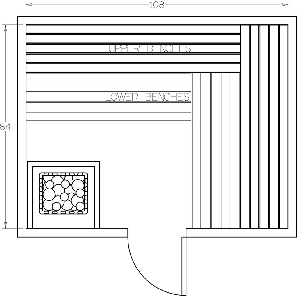 Finnish Sauna Builders 7' x 9' x 7' Pre-Cut Sauna Kit Option 3 / 7 Foot Tall / No Backrest,Option 3 / 7 Foot Tall / Backrest + $386.10 Finnish Sauna Builders Screenshot2022-09-28at1.28.52PM.png