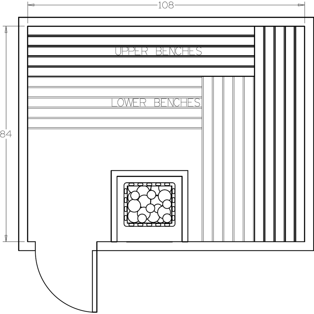 Finnish Sauna Builders 7' x 9' x 7' Pre-Cut Sauna Kit Option 5 / 7 Foot Tall / No Backrest,Option 5 / 7 Foot Tall / Backrest + $386.10,Option 5 / 8 Foot Tall + $454.08 / No Backrest,Option 5 / 8 Foot Tall + $454.08 / Backrest + $386.10 Finnish Sauna Build