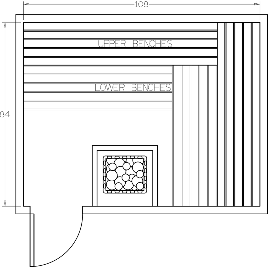 Finnish Sauna Builders 7' x 9' x 7' Pre-Cut Sauna Kit Option 6 / 7 Foot Tall / No Backrest,Option 6 / 7 Foot Tall / Backrest + $386.10,Option 6 / 8 Foot Tall + $454.08 / No Backrest,Option 6 / 8 Foot Tall + $454.08 / Backrest + $386.10,Custom Option + $50