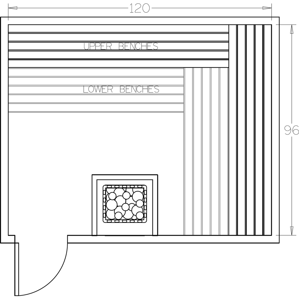 Finnish Sauna Builders 8' x 10' x 7' Pre-Cut Sauna Kit Option 6 / 7 Foot Tall / No Backrest,Option 6 / 7 Foot Tall / Backrest + $429.00,Option 6 / 8 Foot Tall + $510.84 / No Backrest,Option 6 / 8 Foot Tall + $510.84 / Backrest + $429.00 Finnish Sauna Buil