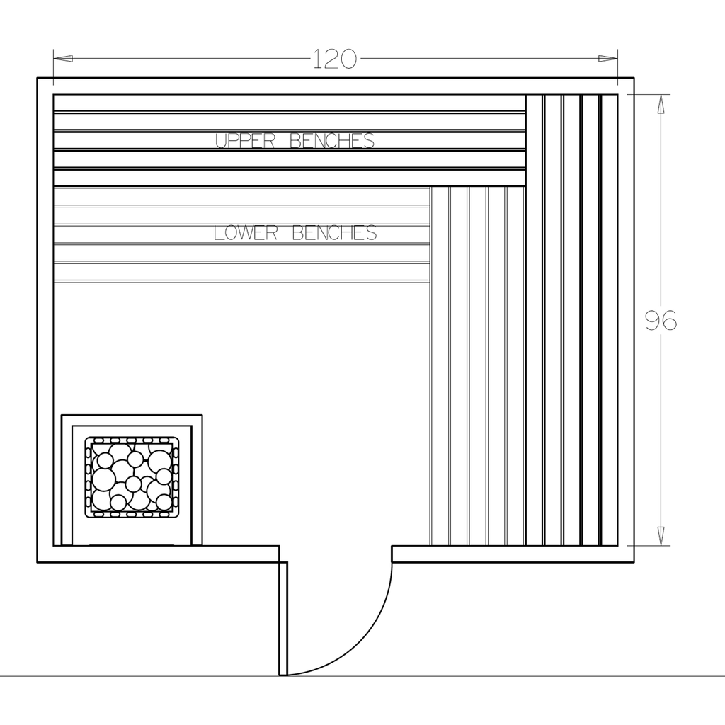 Finnish Sauna Builders 8' x 10' x 7' Pre-Cut Sauna Kit Option 4 / 7 Foot Tall / No Backrest,Option 4 / 7 Foot Tall / Backrest + $429.00,Option 4 / 8 Foot Tall + $510.84 / No Backrest,Option 4 / 8 Foot Tall + $510.84 / Backrest + $429.00 Finnish Sauna Buil