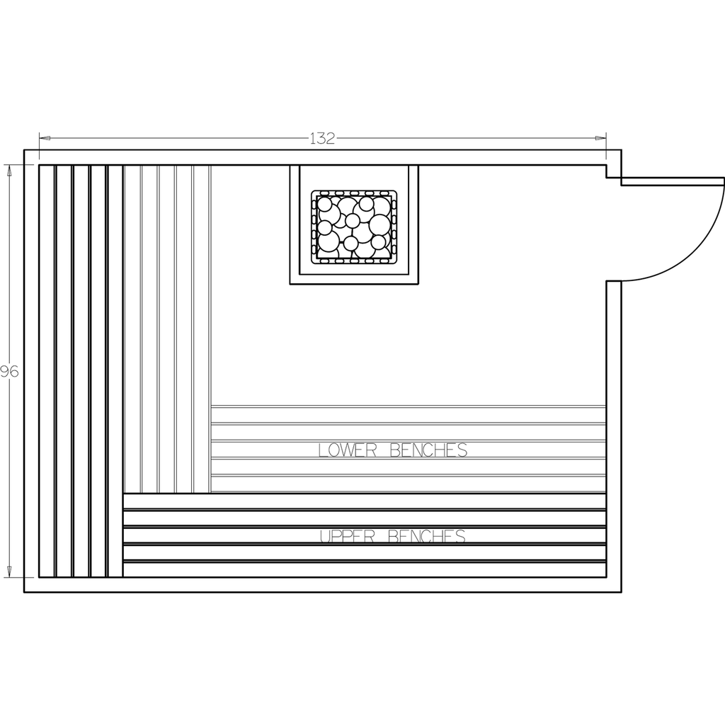 Finnish Sauna Builders 8' x 11' x 7' Pre-Cut Sauna Kit Option 1 / 7 Foot Tall / No Backrest,Option 1 / 7 Foot Tall / Backrest + $471.90,Option 1 / 8 Foot Tall + $539.22 / No Backrest,Option 1 / 8 Foot Tall + $539.22 / Backrest + $471.90 Finnish Sauna Buil