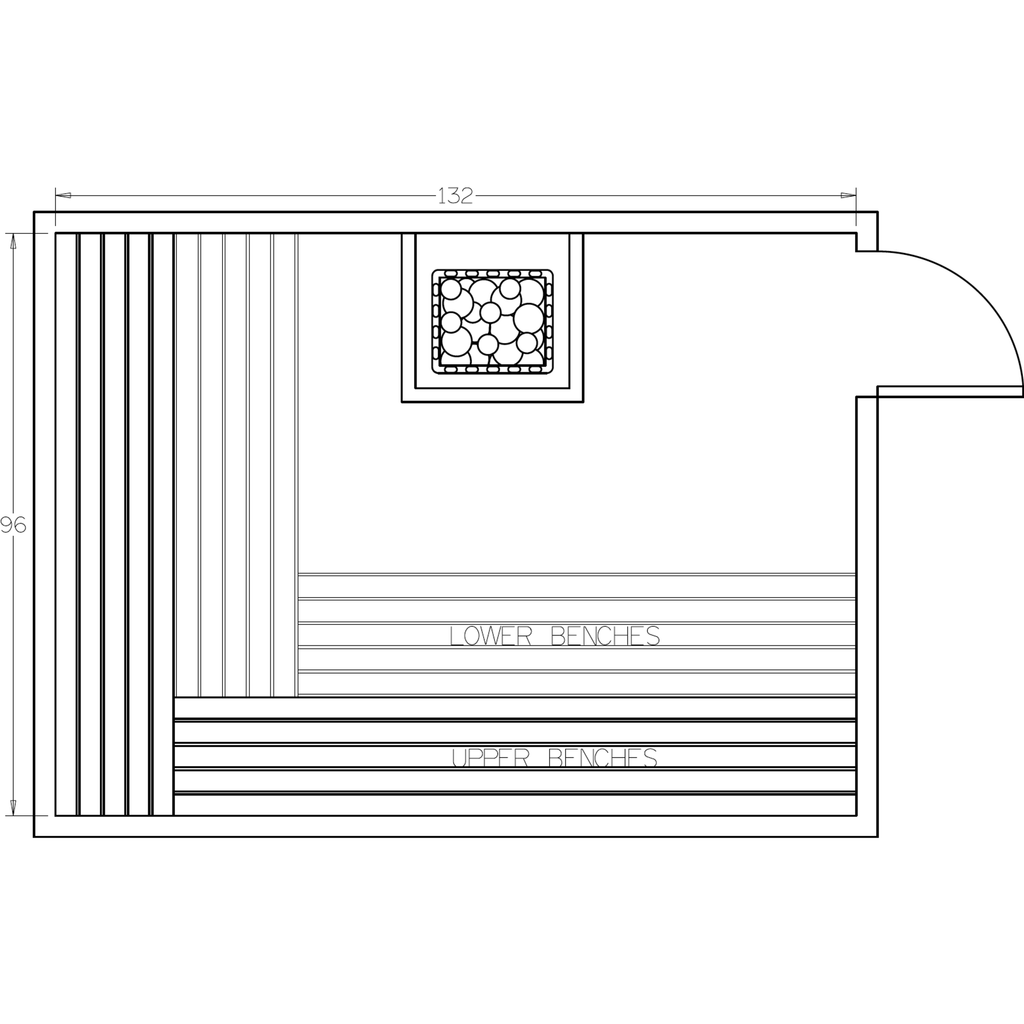 Finnish Sauna Builders 8' x 11' x 7' Pre-Cut Sauna Kit Option 2 / 7 Foot Tall / No Backrest,Option 2 / 7 Foot Tall / Backrest + $471.90,Option 2 / 8 Foot Tall + $539.22 / No Backrest,Option 2 / 8 Foot Tall + $539.22 / Backrest + $471.90 Finnish Sauna Buil