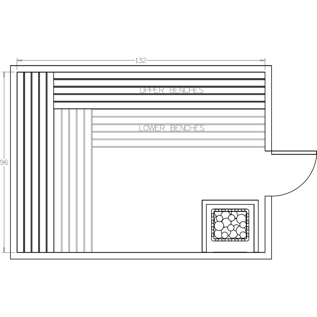 Finnish Sauna Builders 8' x 11' x 7' Pre-Cut Sauna Kit Option 3 / 7 Foot Tall / No Backrest,Option 3 / 7 Foot Tall / Backrest + $471.90,Option 3 / 8 Foot Tall + $539.22 / No Backrest,Option 3 / 8 Foot Tall + $539.22 / Backrest + $471.90 Finnish Sauna Buil