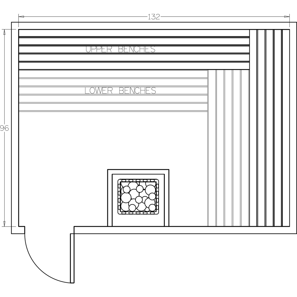 Finnish Sauna Builders 8' x 11' x 7' Pre-Cut Sauna Kit Option 11 / 7 Foot Tall / No Backrest,Option 11 / 7 Foot Tall / Backrest + $471.90,Option 11 / 8 Foot Tall + $539.22 / No Backrest,Option 11 / 8 Foot Tall + $539.22 / Backrest + $471.90 Finnish Sauna 