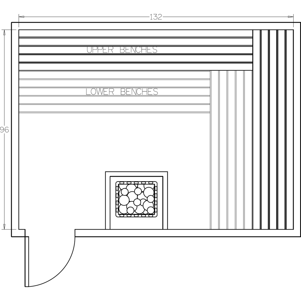 Finnish Sauna Builders 8' x 11' x 7' Pre-Cut Sauna Kit Option 12 / 7 Foot Tall / No Backrest,Option 12 / 7 Foot Tall / Backrest + $471.90,Option 12 / 8 Foot Tall + $539.22 / No Backrest,Option 12 / 8 Foot Tall + $539.22 / Backrest + $471.90 Finnish Sauna 