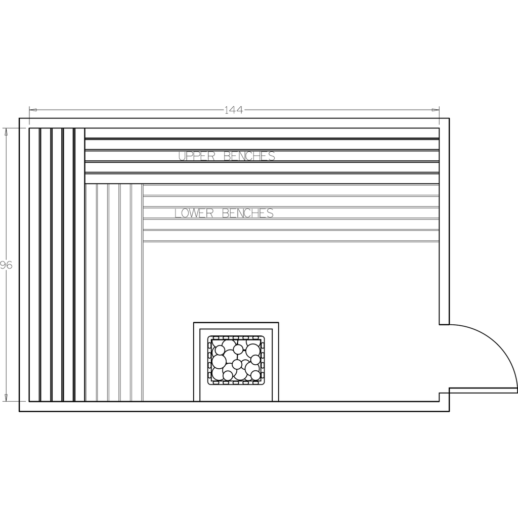 Finnish Sauna Builders 8' x 12' x 7' Pre-Cut Sauna Kit Option 6 / 7 Foot Tall / No Backrest,Option 6 / 7 Foot Tall / Backrest + $514.80,Option 6 / 8 Foot Tall + $567.60 / No Backrest,Option 6 / 8 Foot Tall + $567.60 / Backrest + $514.80 Finnish Sauna Buil