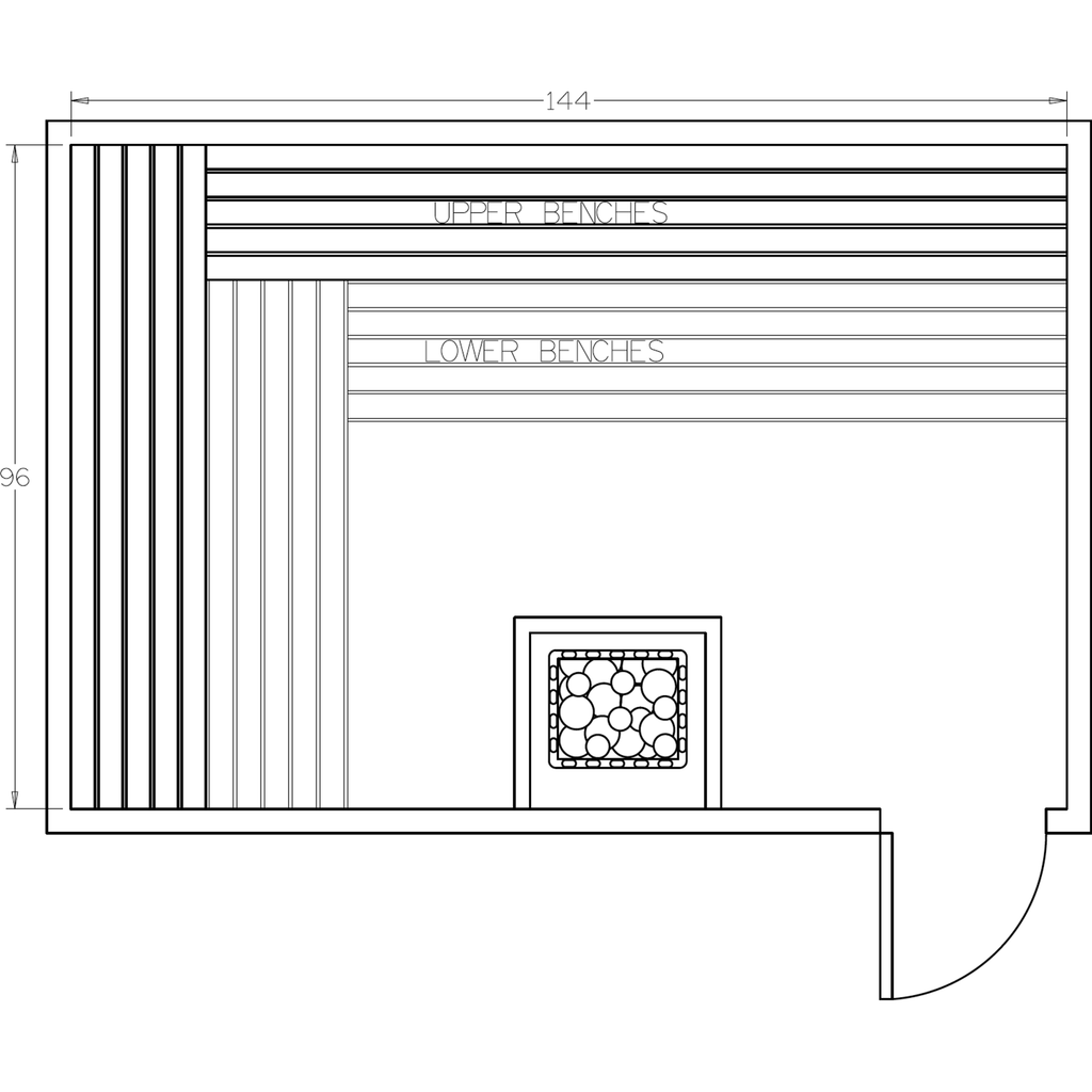 Finnish Sauna Builders 8' x 12' x 7' Pre-Cut Sauna Kit Option 8 / 7 Foot Tall / No Backrest,Option 8 / 7 Foot Tall / Backrest + $514.80,Option 8 / 8 Foot Tall + $567.60 / No Backrest,Option 8 / 8 Foot Tall + $567.60 / Backrest + $514.80 Finnish Sauna Buil