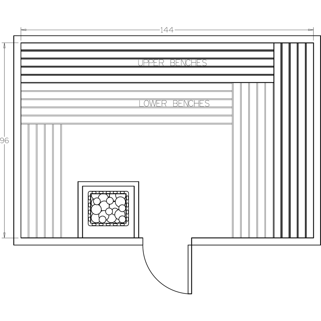 Finnish Sauna Builders 8' x 12' x 7' Pre-Cut Sauna Kit Option 9 / 7 Foot Tall / No Backrest,Option 9 / 7 Foot Tall / Backrest + $514.80,Option 9 / 8 Foot Tall + $567.60 / No Backrest,Option 9 / 8 Foot Tall + $567.60 / Backrest + $514.80 Finnish Sauna Buil